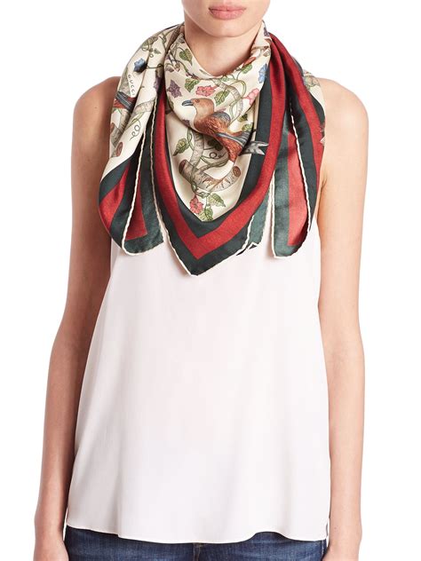 gucci silk scarf|More.